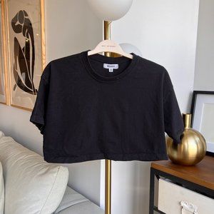 Missguided oversized crop t shirt